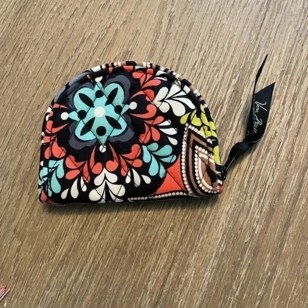 Vera Bradley change purse and ID holder with key ring